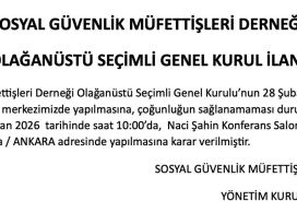 Olağanüstü Seçimli Genel Kurul İlanı